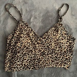 Leopard print tank top